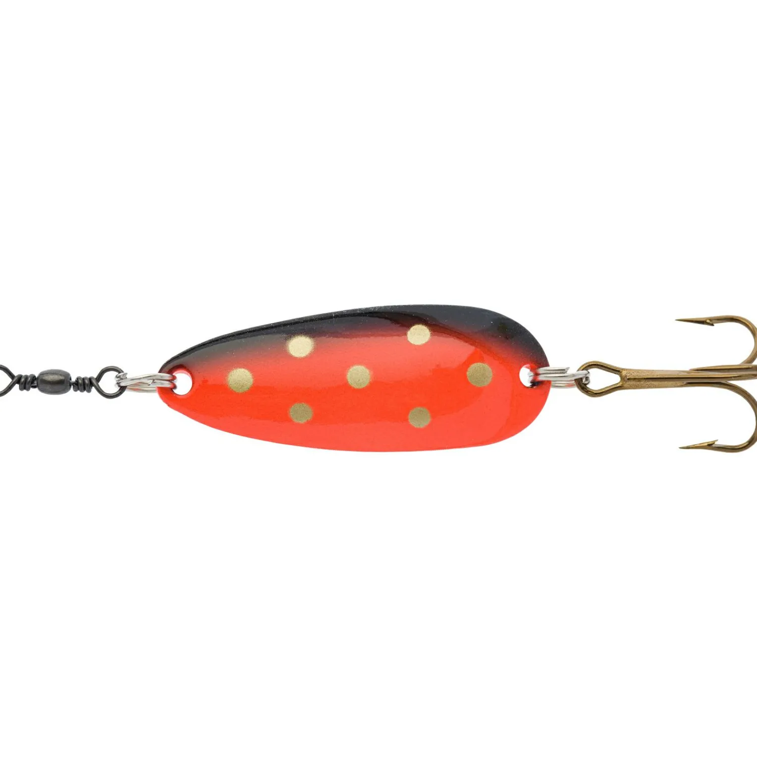 Outlet Jazz Spoon (Orange/Gold Dot) Forellenangeln-Zubehör|Trout Spoons