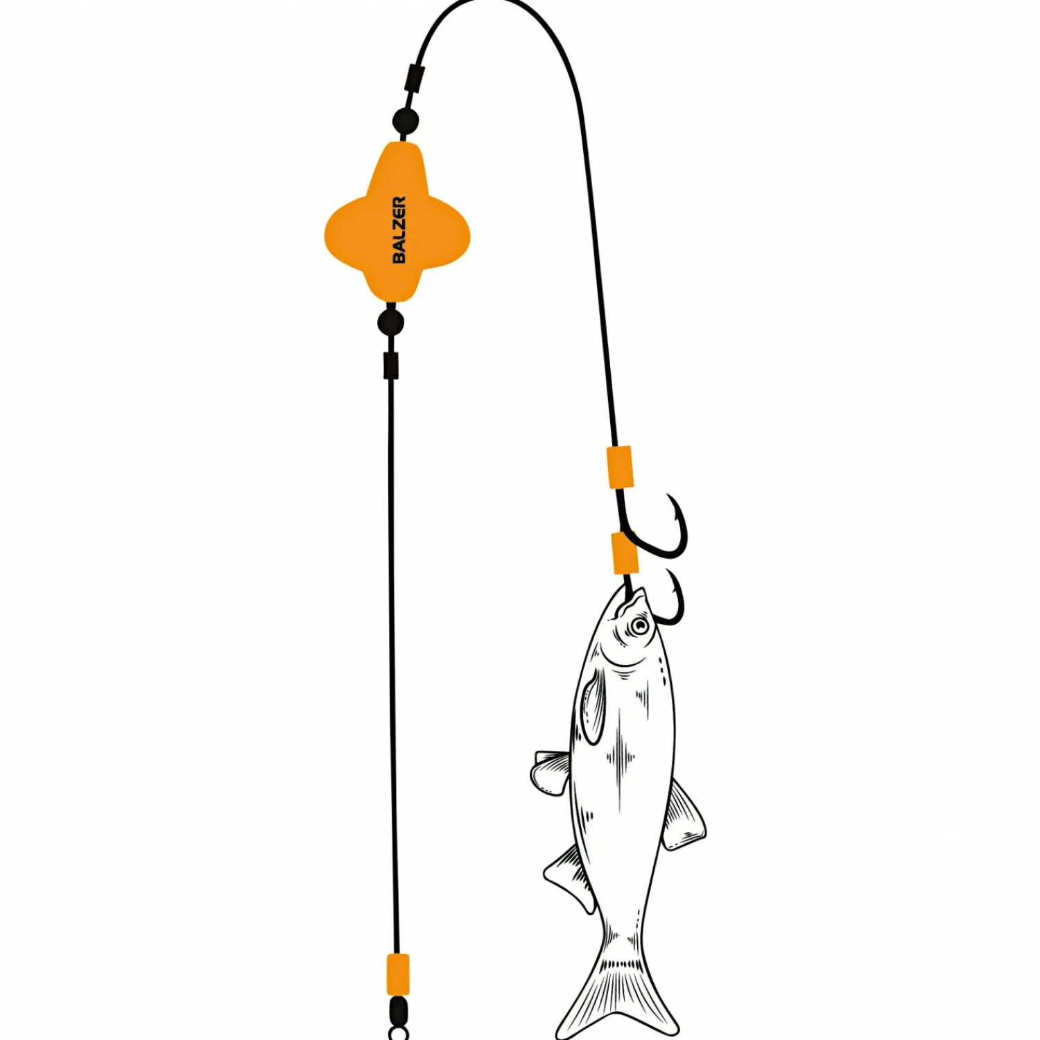 Adrenalin Cat Vorfachhaken Micro Propeller Vorfach (orange)< Wallerhaken|Angelhaken