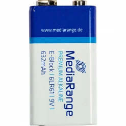 Alkaline Media Range Block 6LR61 (9 Volt Blockbatterie)< Batterien & Akkus