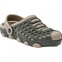 Almwalker EVA Schlappen Wild Summer Unisex (Oliv/Ocker)< Outdoor- & Angel-Sandalen