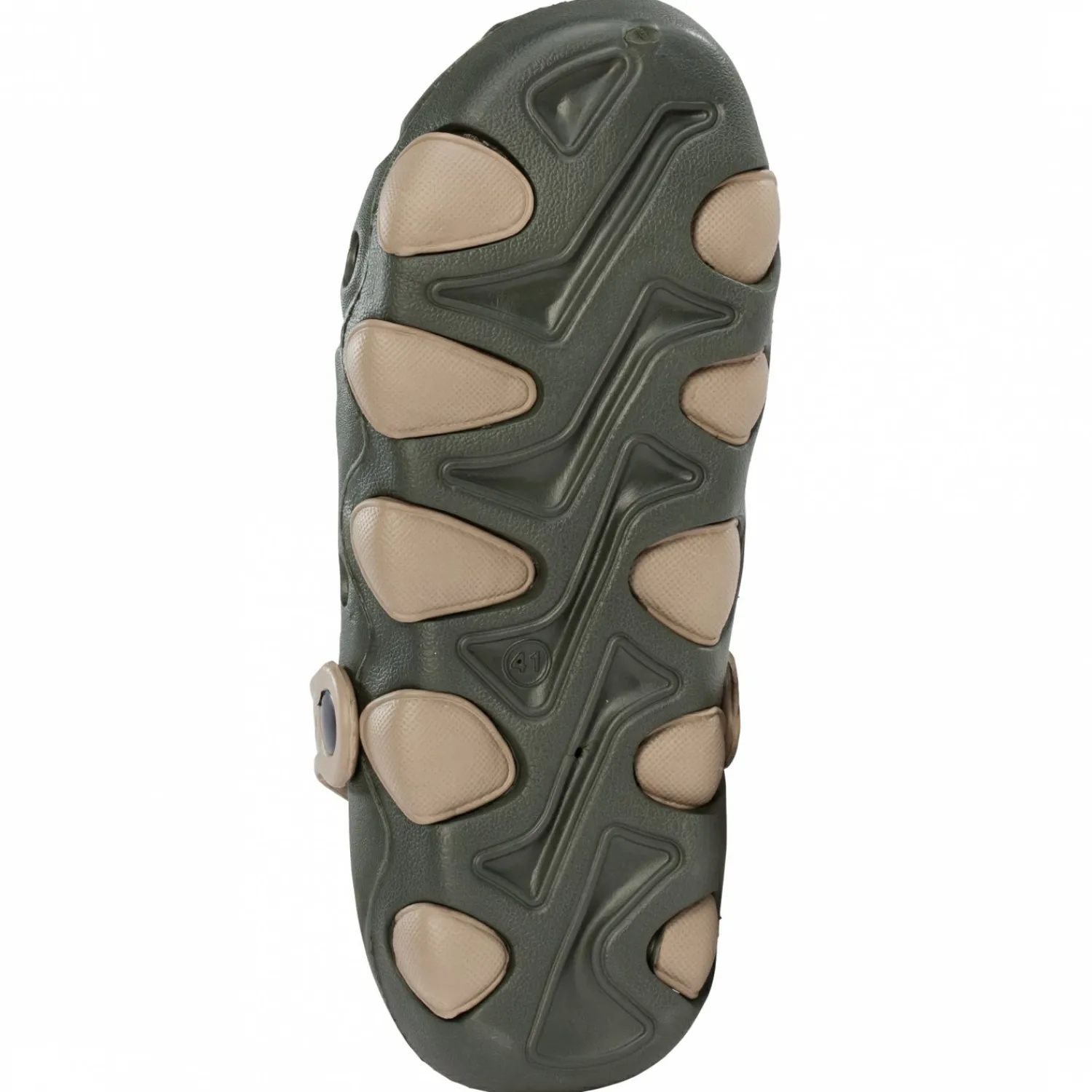 Almwalker EVA Schlappen Wild Summer Unisex (Oliv/Ocker)< Outdoor- & Angel-Sandalen