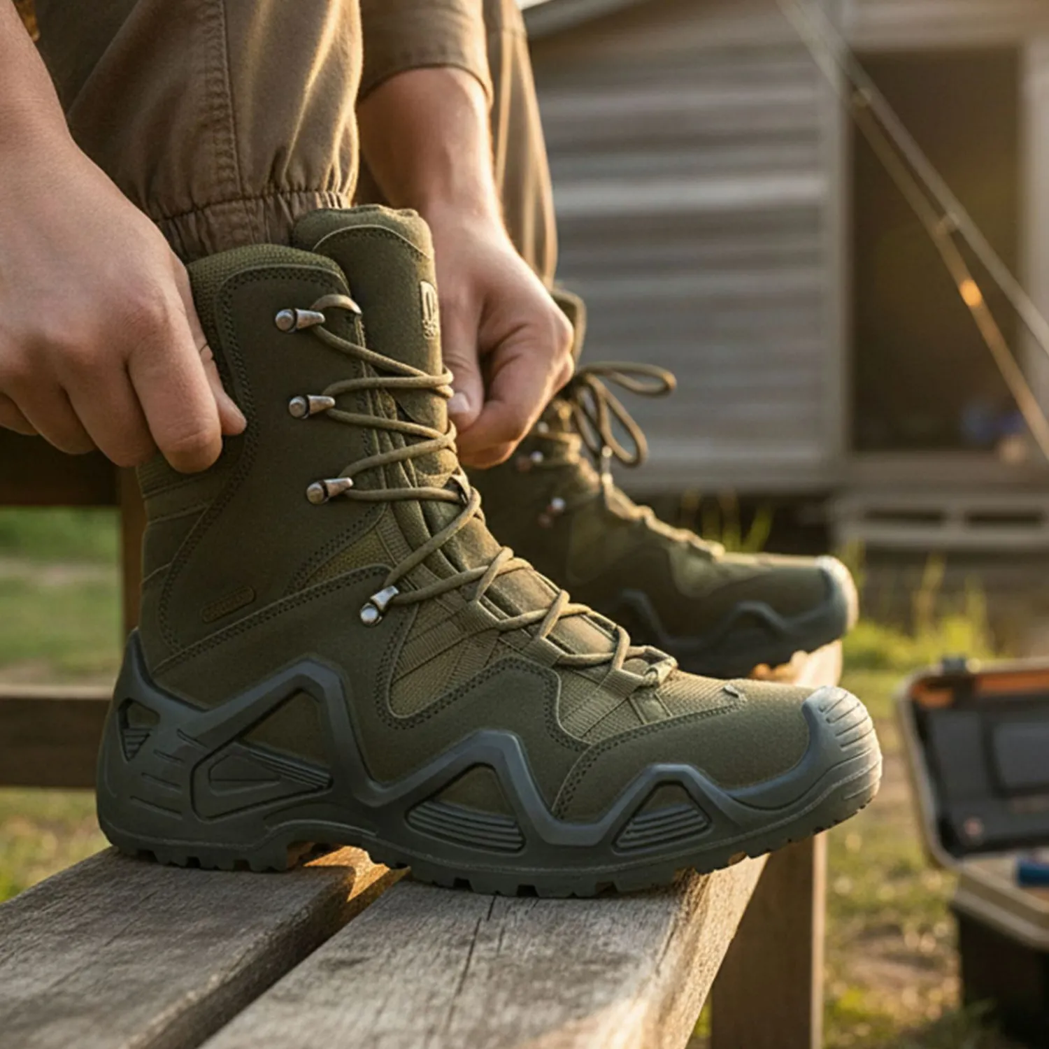 Online Outdoorstiefel Forest Pro - High Herren (Oliv) Angelstiefel & Outdoor Boots