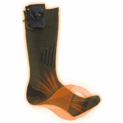 Almwalker Red Level Kniestrümpfe Feuerland Unisex, beheizbar (Oliv)< Outdoor- & Angel-Socken|Beheizbare Bekleidung