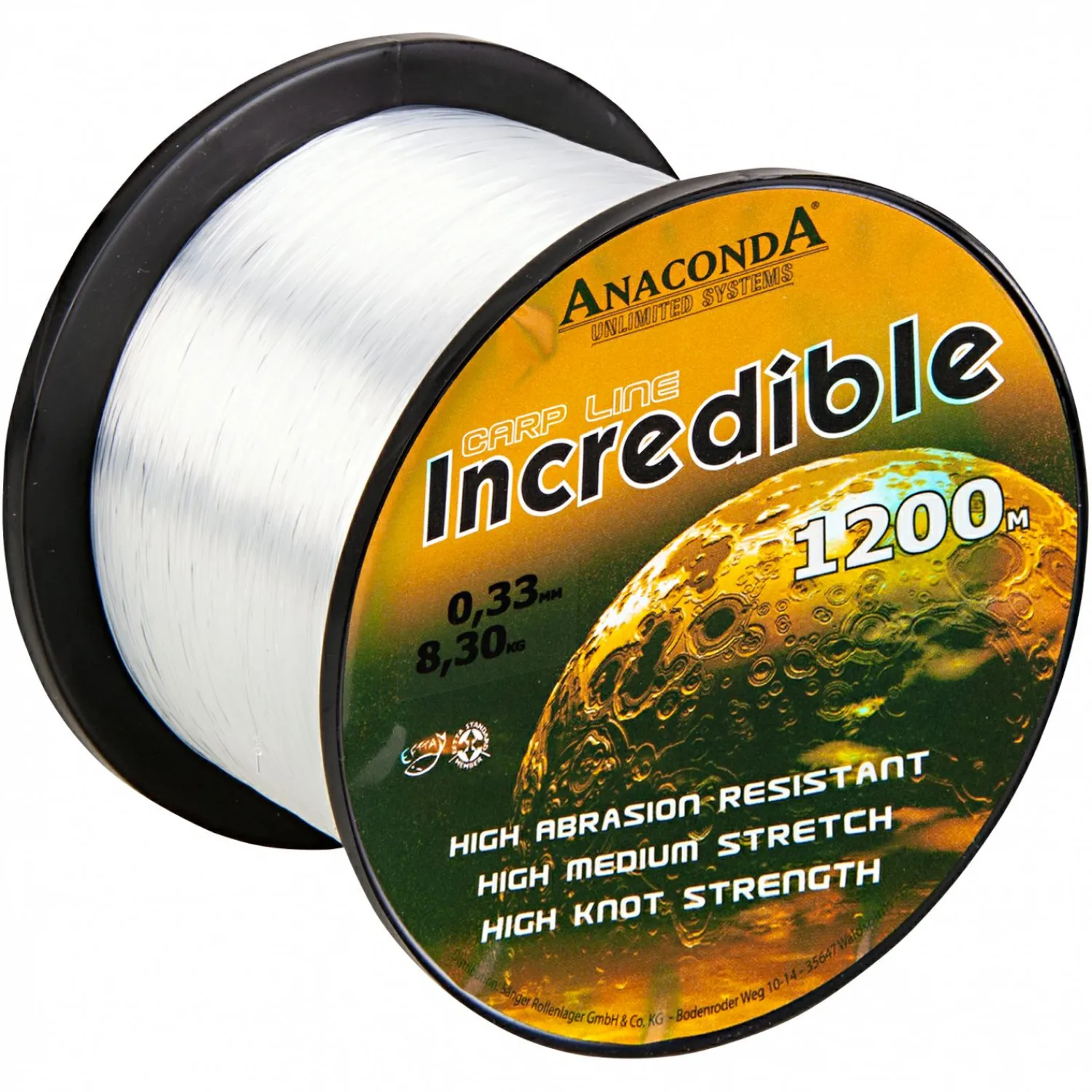 Anaconda Angelschnur Incredible Line (translucent white, 5.000 m)< Karpfenschnüre|Karpfenschnüre