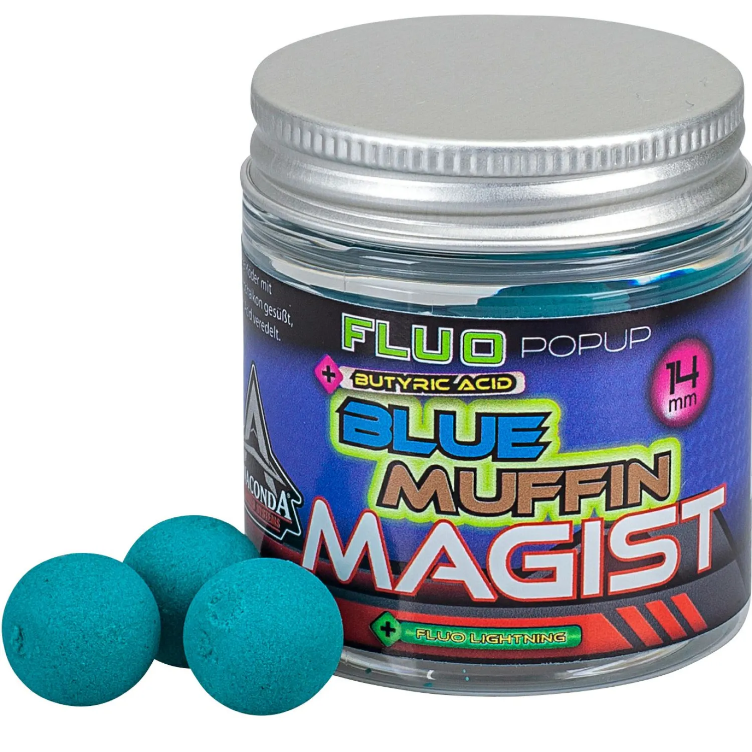 New Fluo Popup Magist (Blue Muffin) Karpfenfutter·Boilies & Popup Boilies|Karpfenfutter