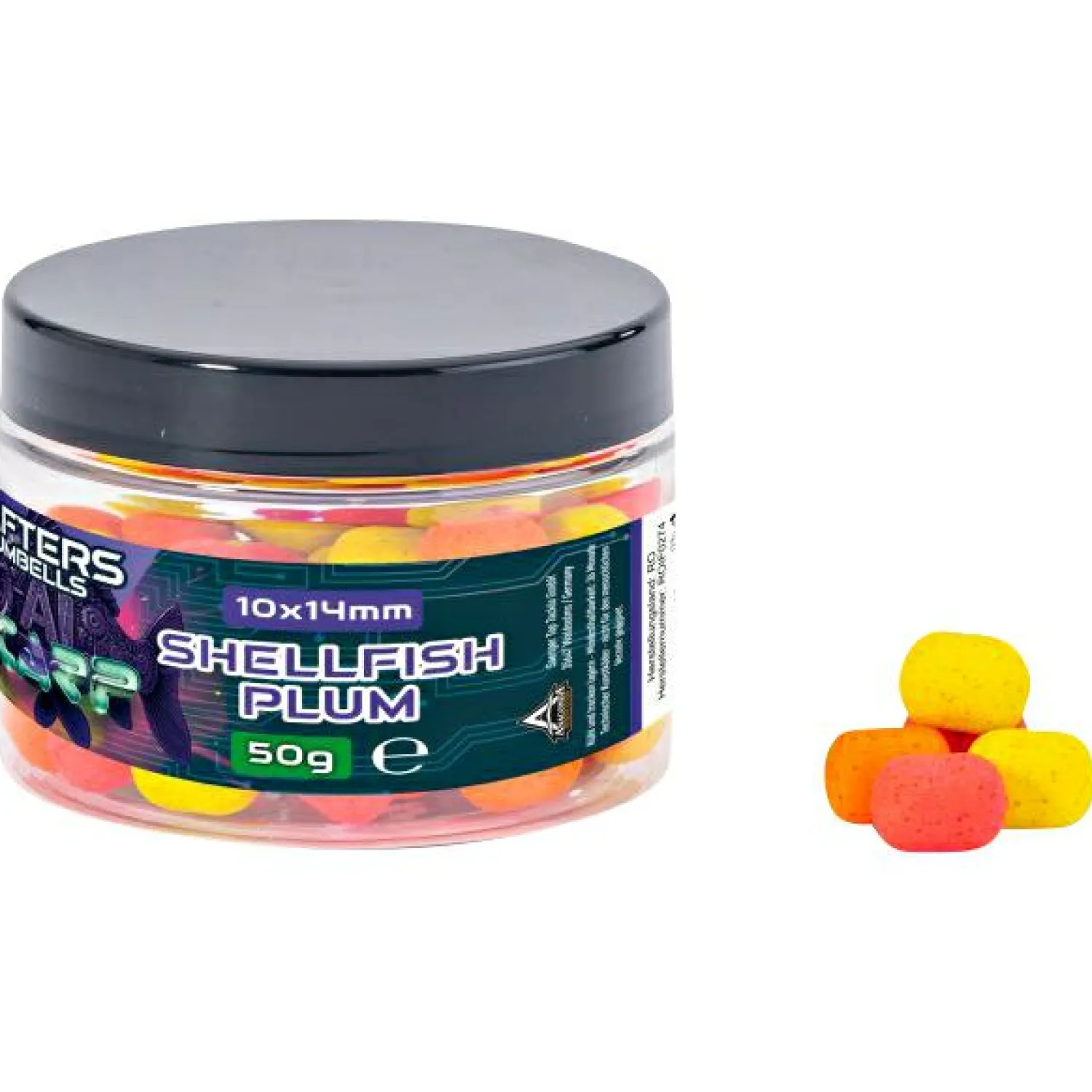 Anaconda Wafter-Dumbells Bird Food Mix / Fish Mix (Shellfish-Plum)< Karpfenfutter|Karpfenfutter·Boilies & Popup Boilies