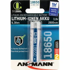 Ansmann Li-Ion-Akku (18650)< Batterien & Akkus