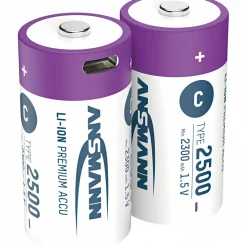 Ansmann Lithium Akku Baby C< Batterien & Akkus