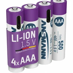Online Lithium Akku Micro AAA Typ 500 Batterien & Akkus