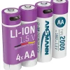 Hot Lithium Akku Mignon AA Typ 2000 Batterien & Akkus
