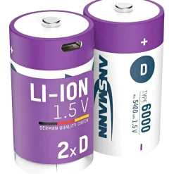 Lithium Akku Mono D Typ 6000 Batterien & Akkus