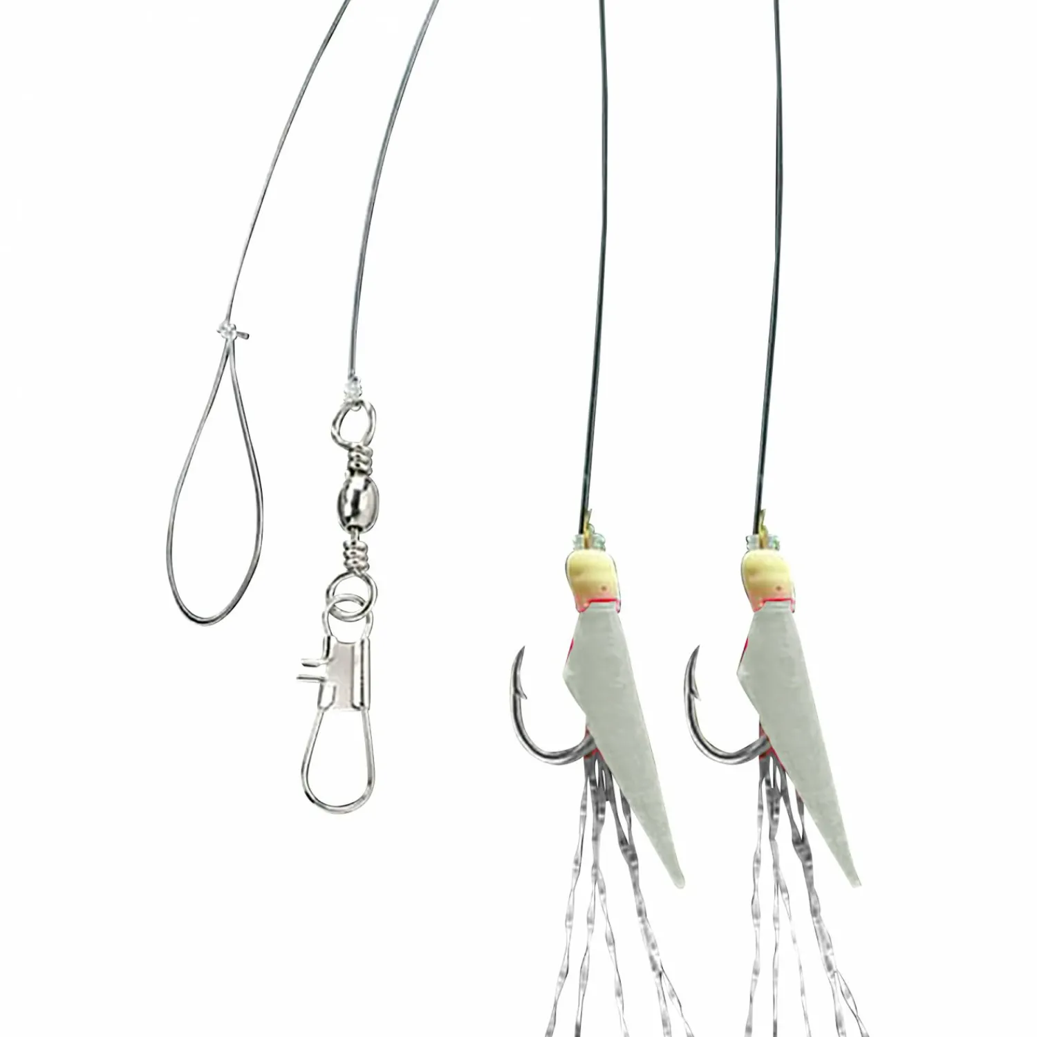 Outlet Real Skin Vorfach Rig 2 (Natural) Meeresangeln-Zubehör|Angelvorfächer & Beifänger
