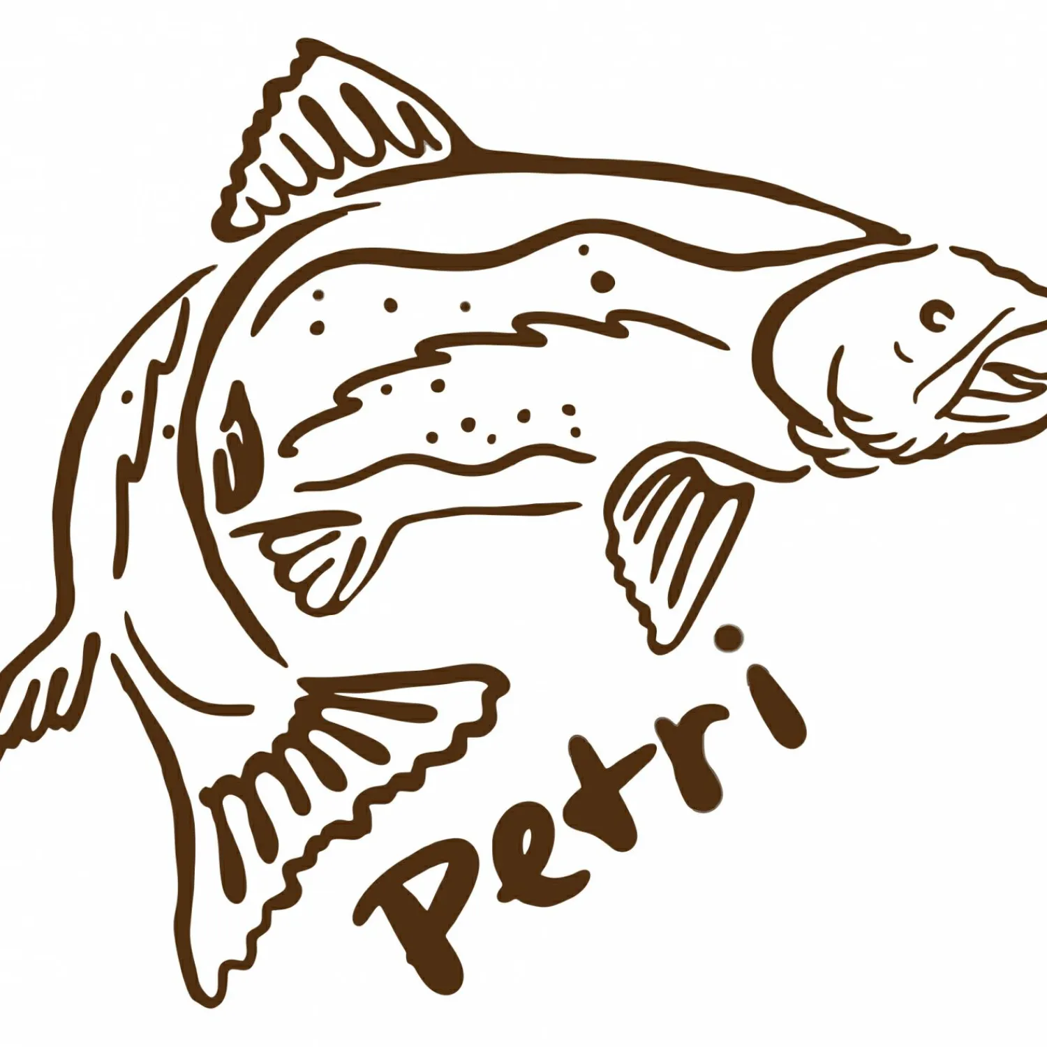 Discount Aufkleber (Trout Petri) Angel-Dekoration
