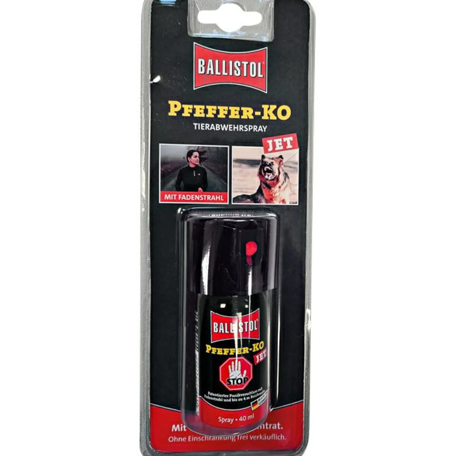 Ballistol Tierabwehrspray Pfeffer-KO (Jet)< Insektenschutz & Feuerzeuge