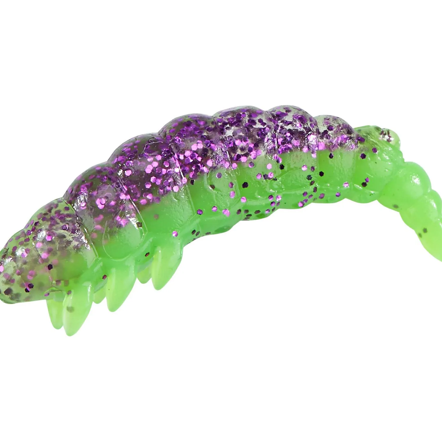 Online Gummilarve Bazillus (Purple Chartreuse) Gummiköder ·Gummimaden & Gummiwürmer|Raubfischangeln Kunstköder