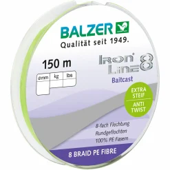 Balzer Iron Line 8 Baitcast< Geflochtene Schnüre