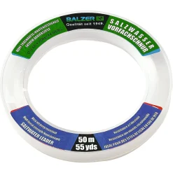 Hot Salzwasservorfach-/ Schlagschnur (transparent, 50 m) Vorfachschnüre