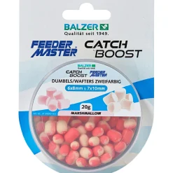 Balzer Zweifarbige Dumbells Wafter (Marshmellow)< Karpfenfutter·Boilies & Popup Boilies|Friedfischangeln-Zubehör