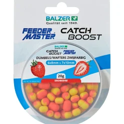 New Zweifarbige Dumbells Wafter (Erdbeere) Karpfenfutter·Boilies & Popup Boilies|Friedfischfutter