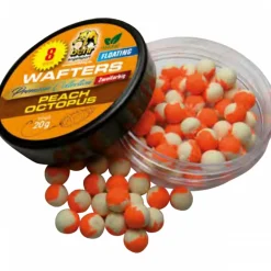 Hot Bi-Color Floating Wafters Premium Collection (Peach-Octopus) Karpfenfutter·Boilies & Popup Boilies|Karpfenfutter