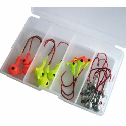 Clearance Jigkopf Sortimentsbox Kunstköder-Sets|Jigköpfe & Köder-Rasseln