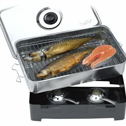 Behr Räucherofen (Edelstahl)< Räucherbedarf·Fisch-Räucheröfen