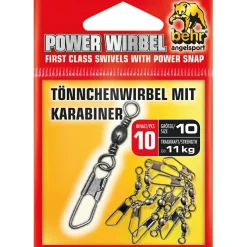 Sale Tönnchenwirbel mit Karabiner Angelwirbel & Snaps
