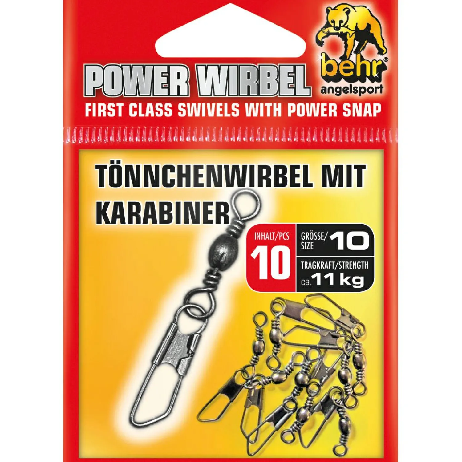 Sale Tönnchenwirbel mit Karabiner Angelwirbel & Snaps