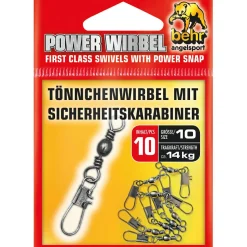 Outlet Tönnchenwirbel mit Sicherheitskarabiner Angelwirbel & Snaps