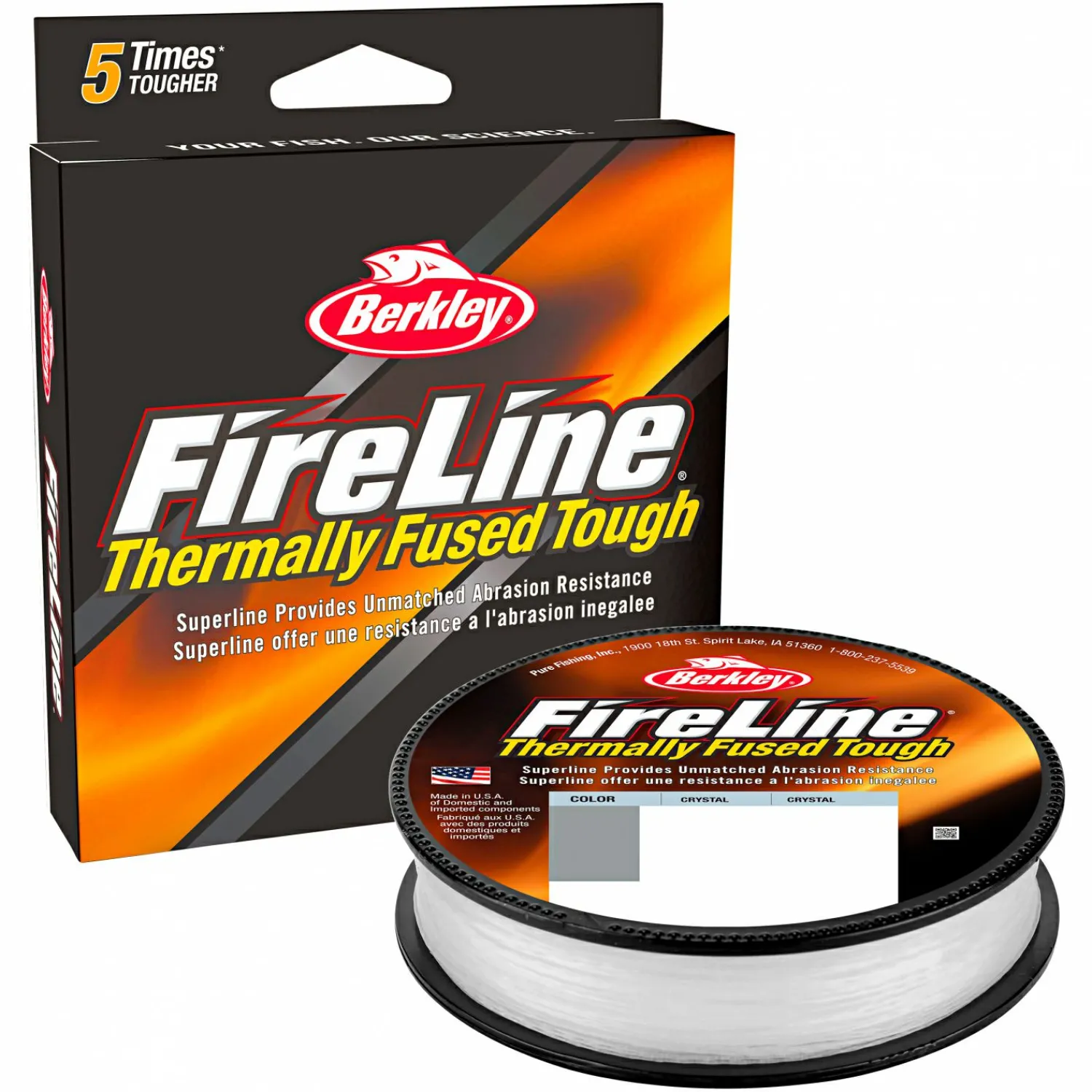 Outlet Angelschnur FireLine Fused Original (crystal, 150 m) Geflochtene Schnüre