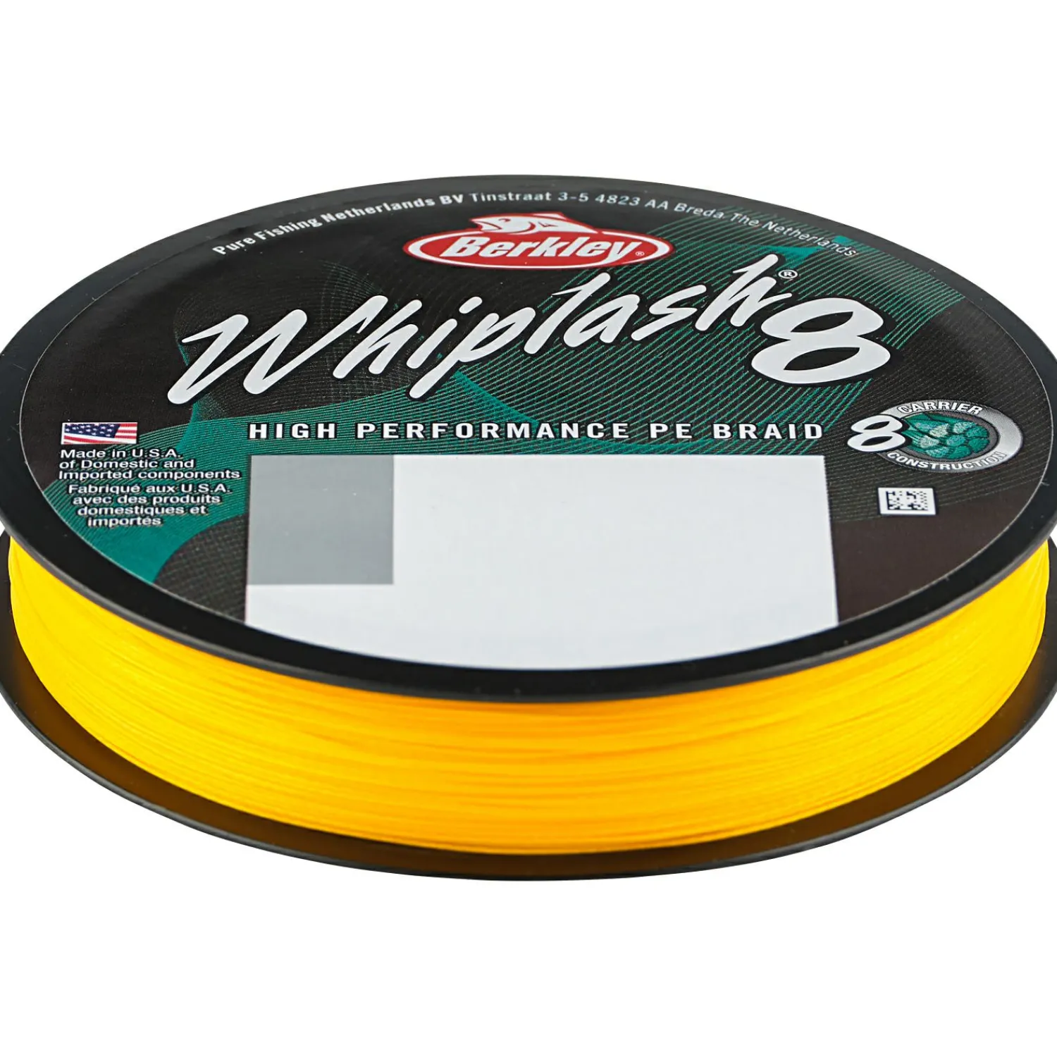 Berkley Angelschnur Whiplash8 (gelb, 300 m)< Geflochtene Schnüre