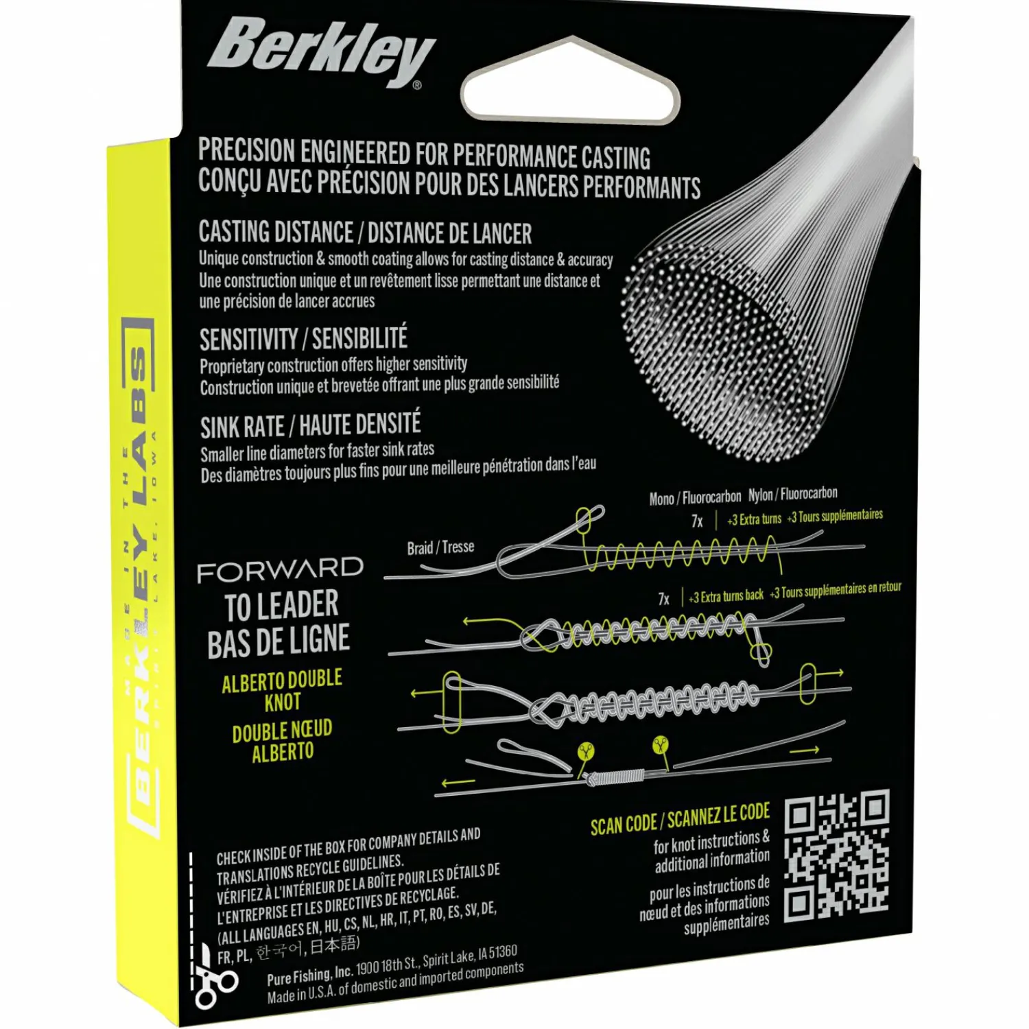 Berkley Forward (Flame Green, 150 m)< Monofile Schnüre