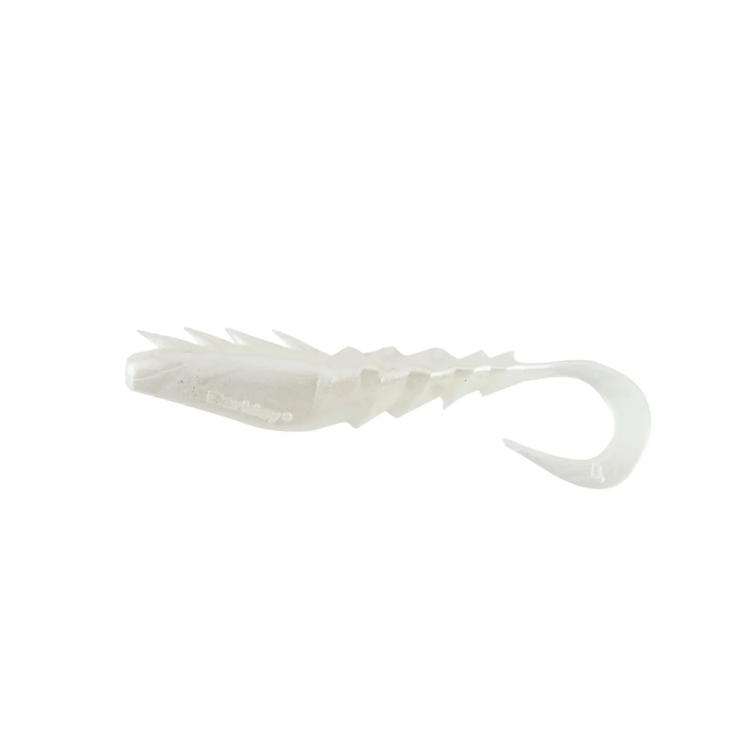 Clearance Gulp!® Nemesis Prawn Curl Tail (Pearl White) Gummiköder ·Twister|Raubfischangeln Kunstköder