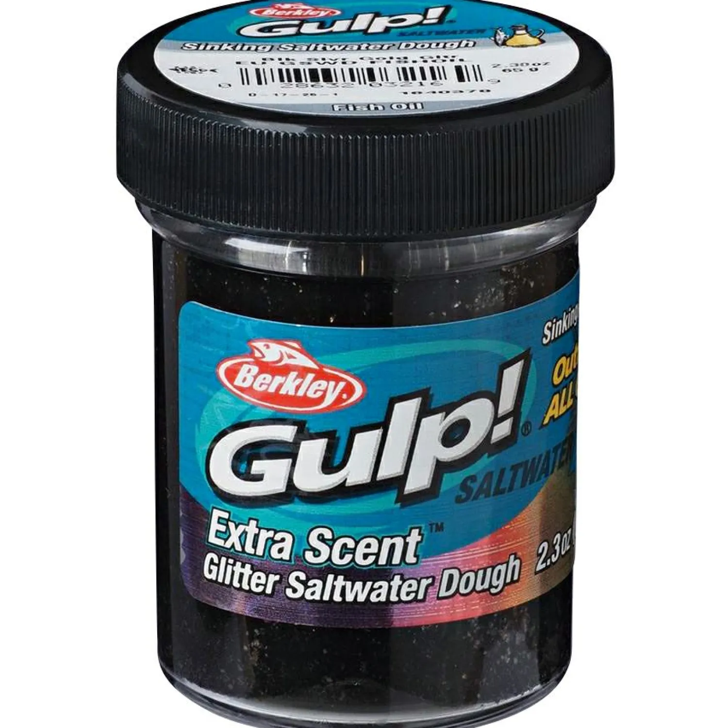 Outlet Gulp!® Saltwater Dough (Black Silver/Gold Glitter) Forellenangeln-Zubehör|Forellenfutter & Forellenteige