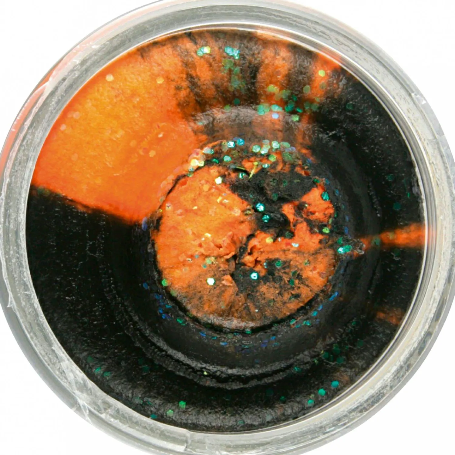 Berkley PowerBait® Glitter Trout Dough (Black Orange Glitter)< Forellenfutter & Forellenteige|Forellenangeln-Zubehör