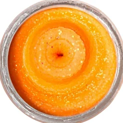 Clearance PowerBait® Natural Glitter Trout Bait (Cheese Fluo Orange Glitter) Forellenfutter & Forellenteige|Forellenangeln-Zubehör