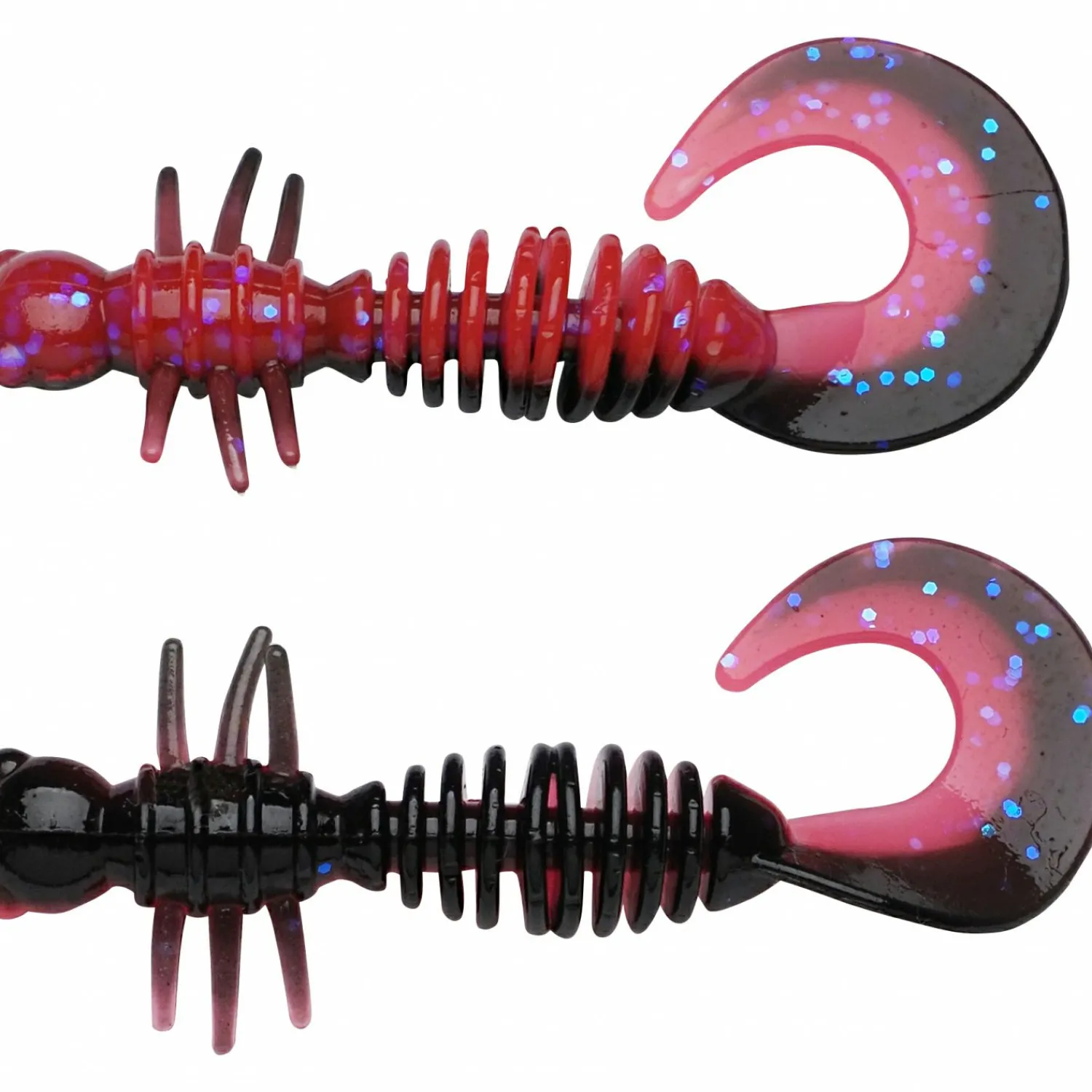 New PowerBait Power Curly (Salmon Egg Red/Black) Gummiköder ·Creature Baits|Raubfischangeln Kunstköder