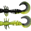 New PowerBait Power Curly (Black/Sunshine Yellow) Gummiköder ·Creature Baits
