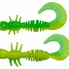 Berkley PowerBait Power Curly (Spring Green/Sunshine Yellow)< Gummiköder ·Creature Baits