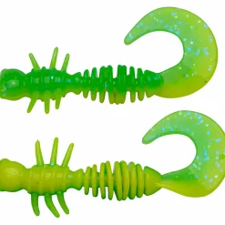 Berkley PowerBait Power Curly (Spring Green/Sunshine Yellow)< Gummiköder ·Creature Baits
