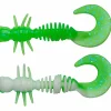 PowerBait Power Curly (Spring Green/White) Gummiköder ·Creature Baits