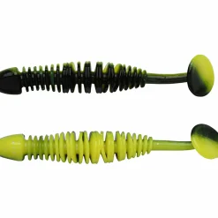 Berkley PowerBait Power Leech (Black/Sunshine Yellow)< Gummiköder ·Gummifische & Shads