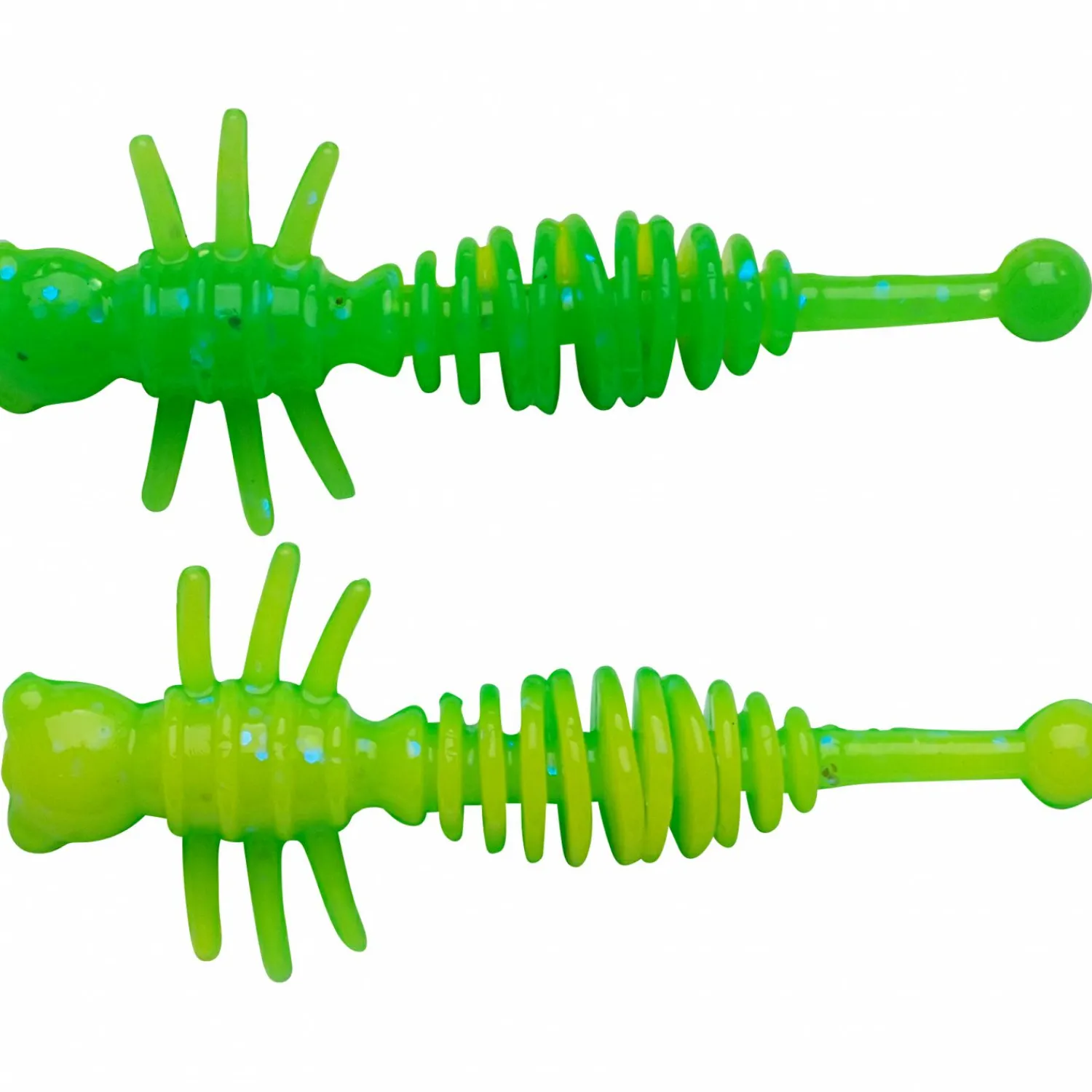Berkley PowerBait Power Larvae (Spring Green/Sunshine Yellow)< Gummiköder ·Creature Baits