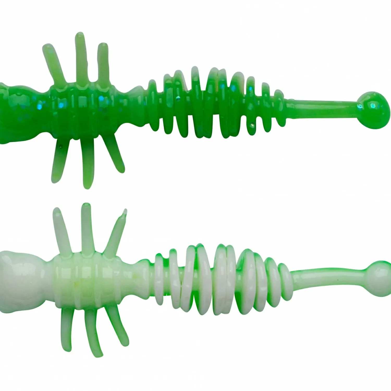 PowerBait Power Larvae (Spring Green/White) Gummiköder ·Creature Baits