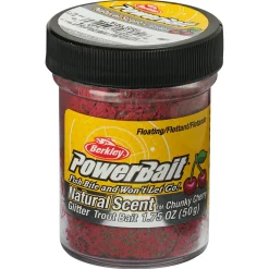 PowerBait® Trout Dough Fruits (Chunky Cherry) Forellenangeln-Zubehör|Forellenfutter & Forellenteige
