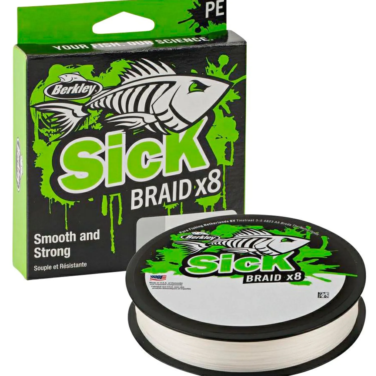 Sick Braid x8 (300 m, White) Geflochtene Schnüre