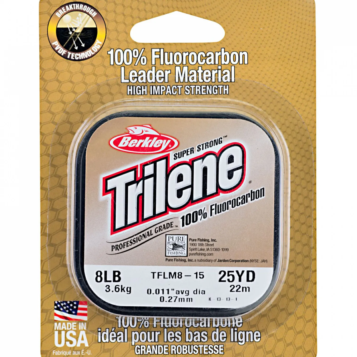 Berkley Vorfachmaterial Trilene Fluorocarbon Leader (transparent, 25 m)< Fluorocarbon-Schnüre