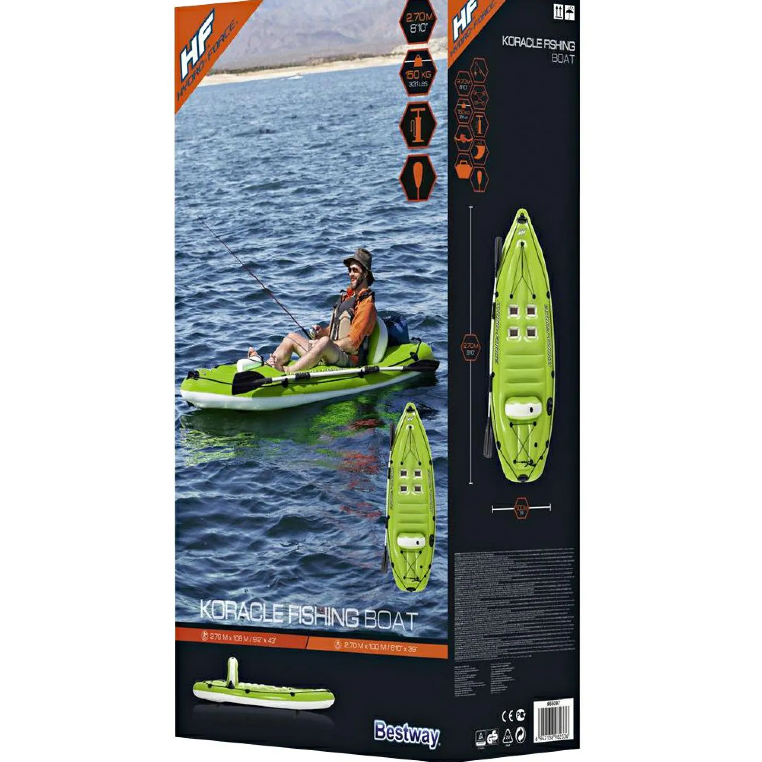 Best Hydro-Force™ Angelboot-Set Koracle™ Angelboote ·Bellyboote & Schlauchboote