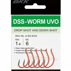 Outlet DSS-Worm UVO Drop Shot-Haken