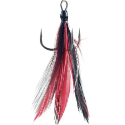 BKK Feathered Spear 21-SS, rot/schwarz< Kunstköder-Zubehör
